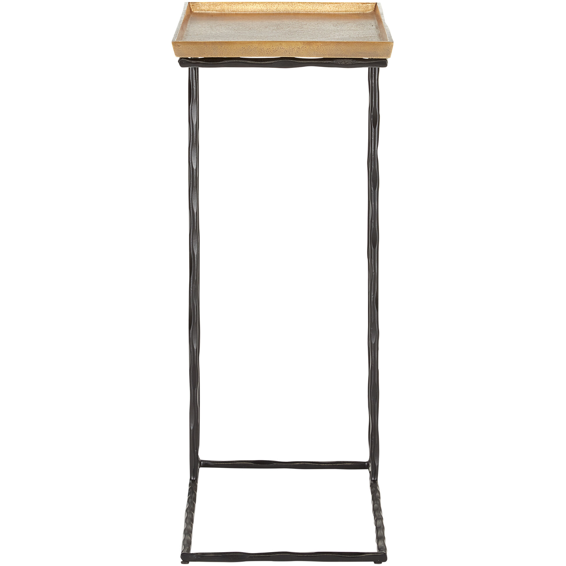 Boyles 24 X 20 inch Antique Brass/Black C Table