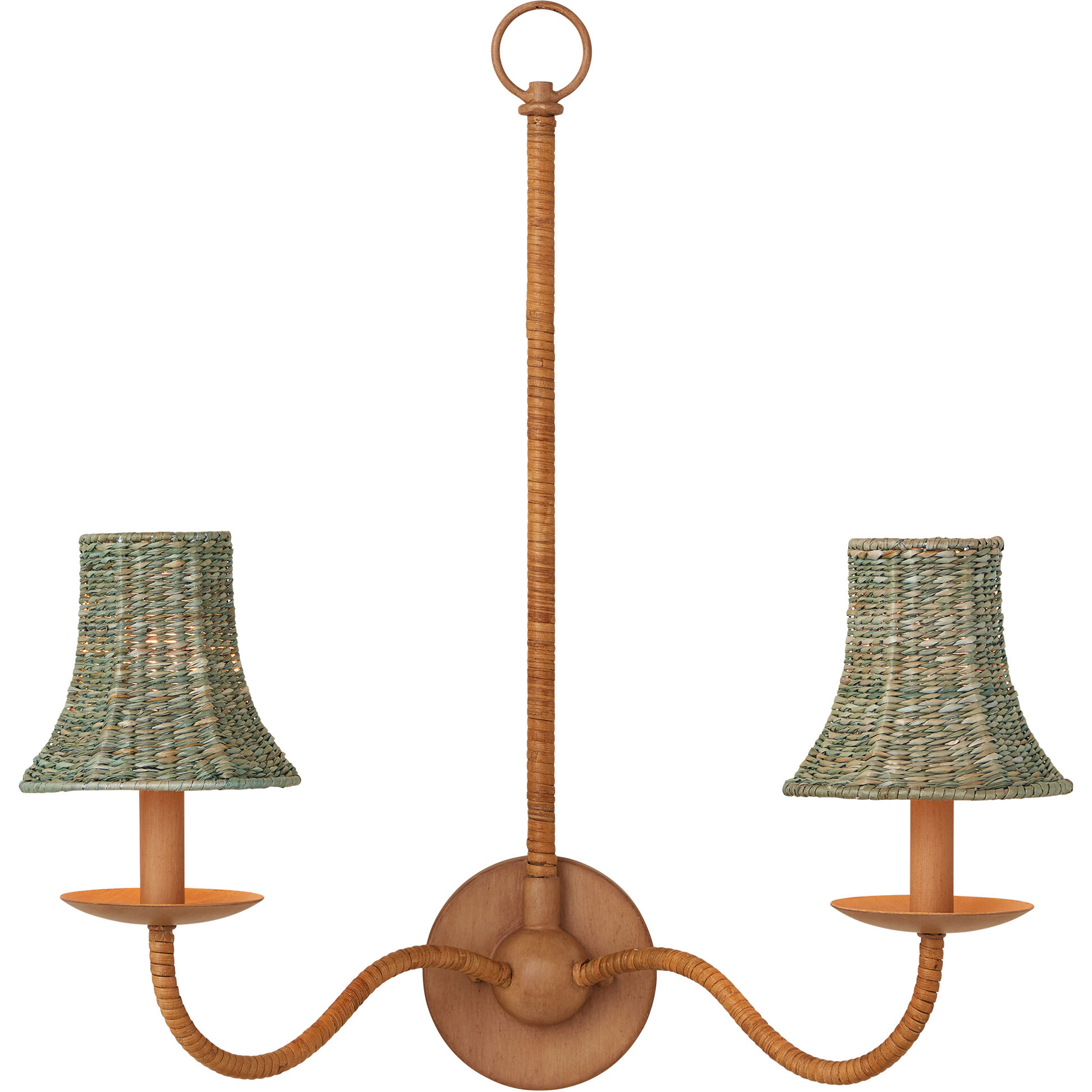 Bell Teal 5.5 inch Chandelier Shade, Suzanne Duin Collection