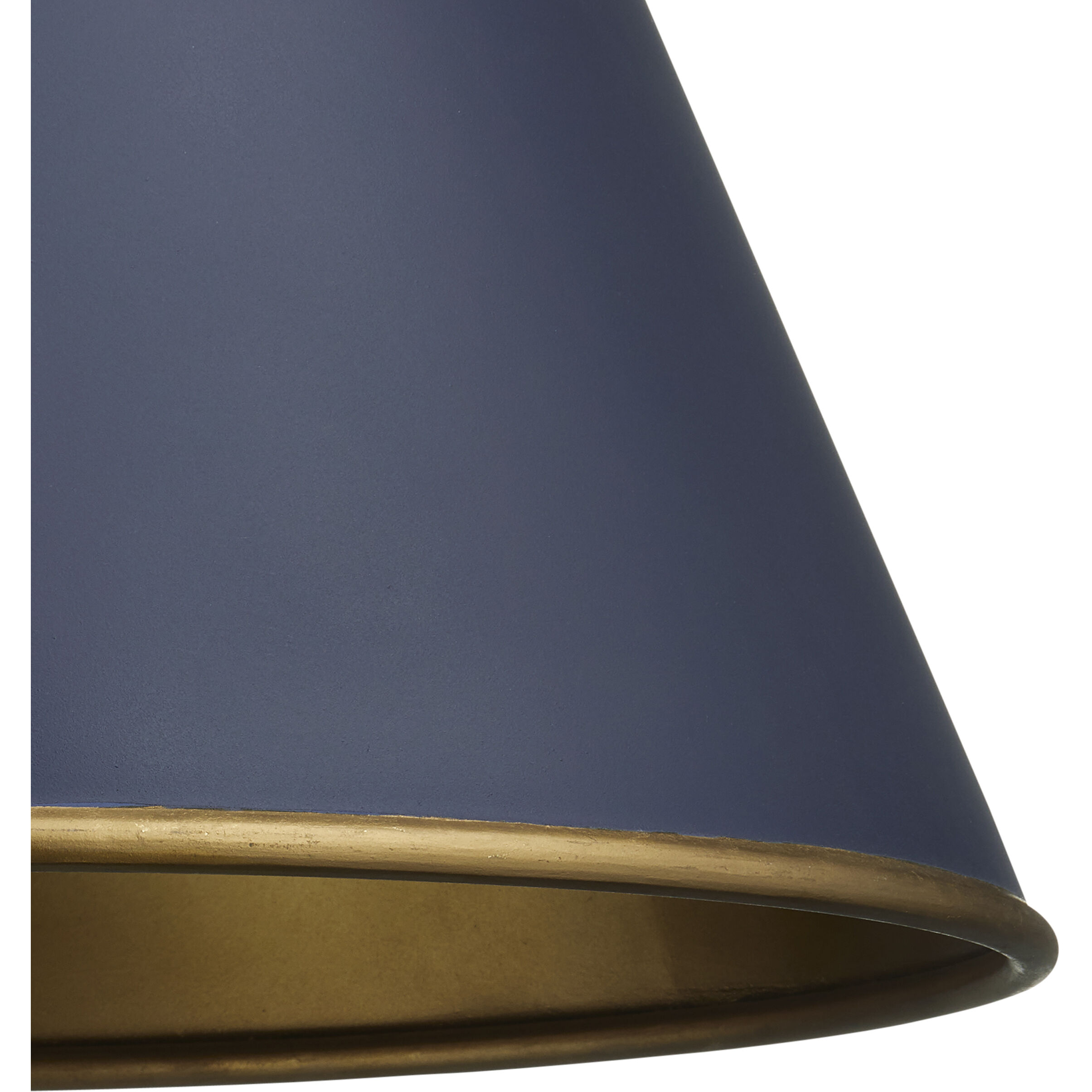 Pierrepont 1 Light 22 inch Hiroshi Dark Blue and Contemporary Gold Leaf Pendant Ceiling Light, Large