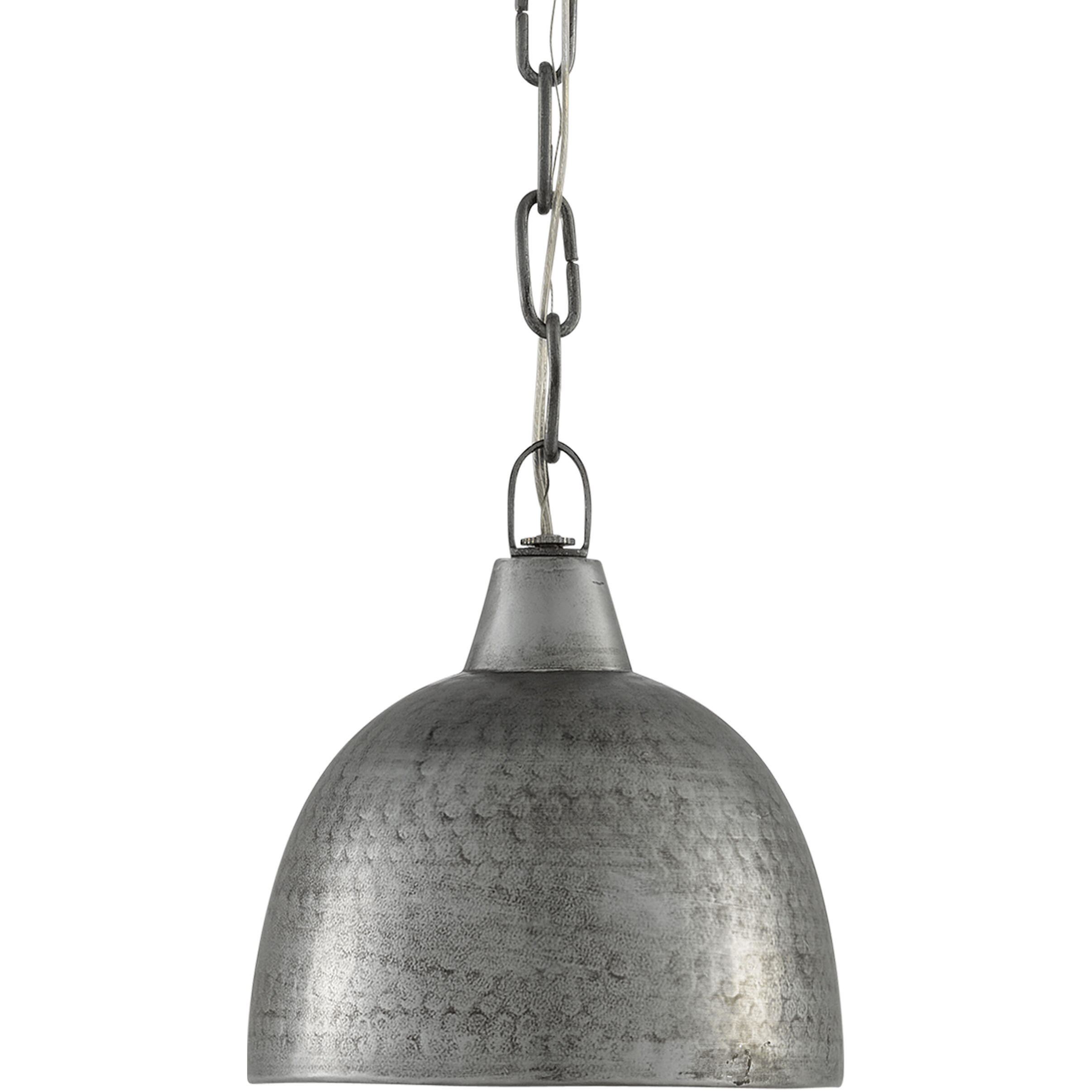 Earthshine 1 Light 8 inch Blackened Steel Pendant Ceiling Light, Small