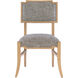 Melanie Blonde Ash Wood/Brass Side Chair