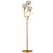 Dandelion 71.25 inch 60 watt Silver and Contemporary Gold Leaf Floor Lamp Portable Light