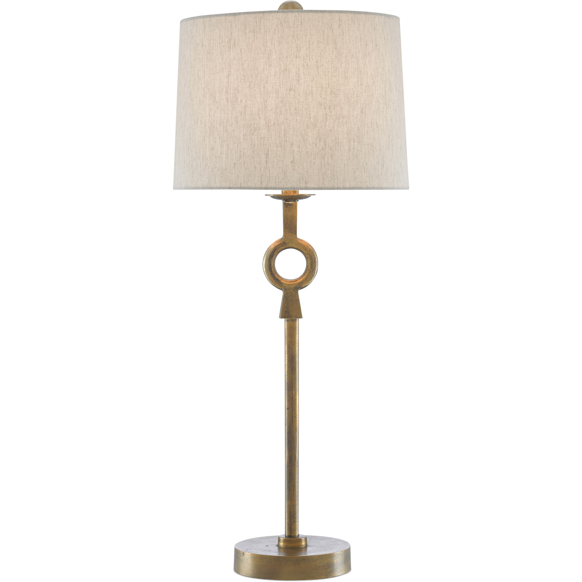 Germaine 34 inch 150 watt Antique Brass Table Lamp Portable Light