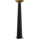 Calyx 71 inch 28.00 watt Black/Antique Brass Torchiere Floor Lamp Portable Light