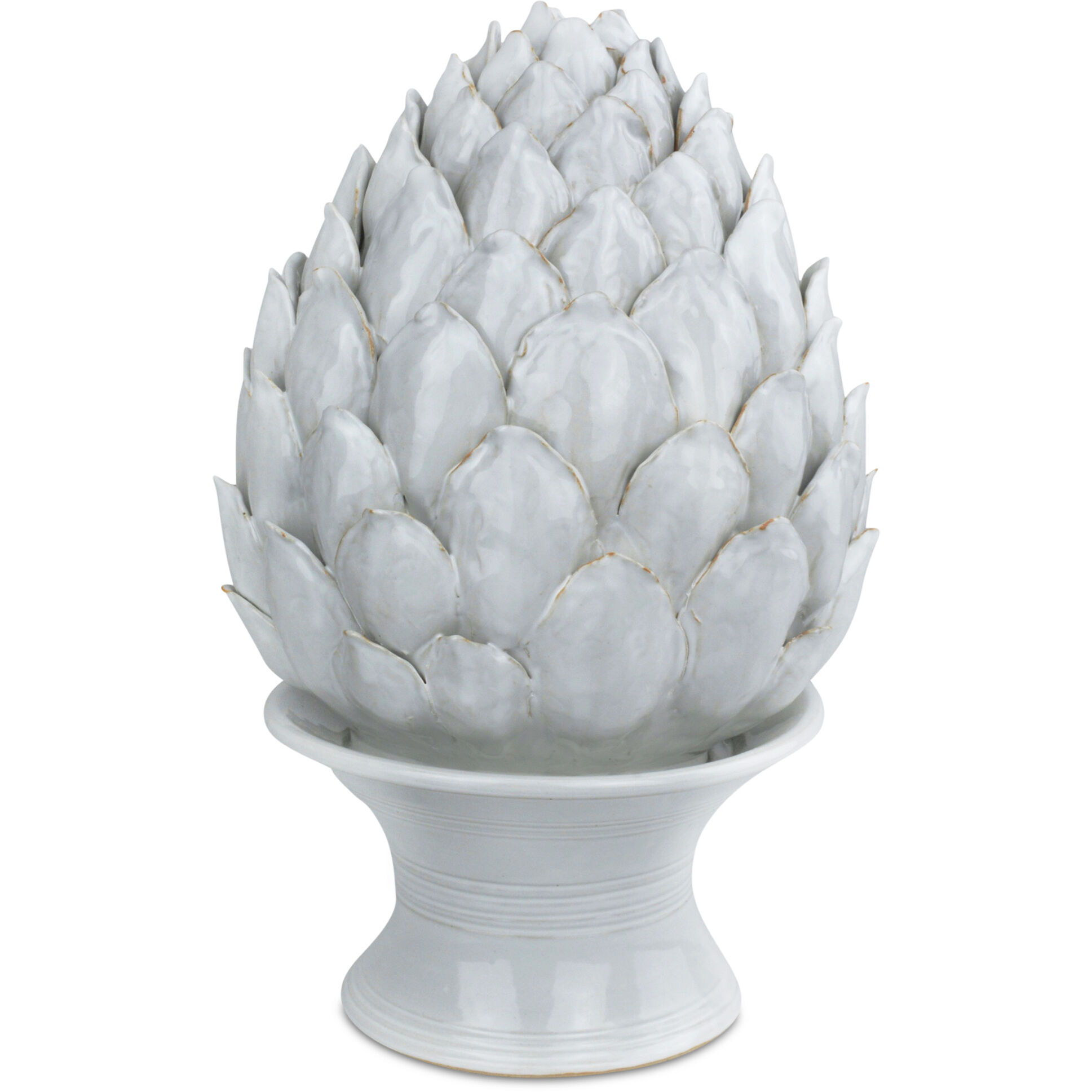 Ivory Artichoke 15.75 X 10 inch Sculpture