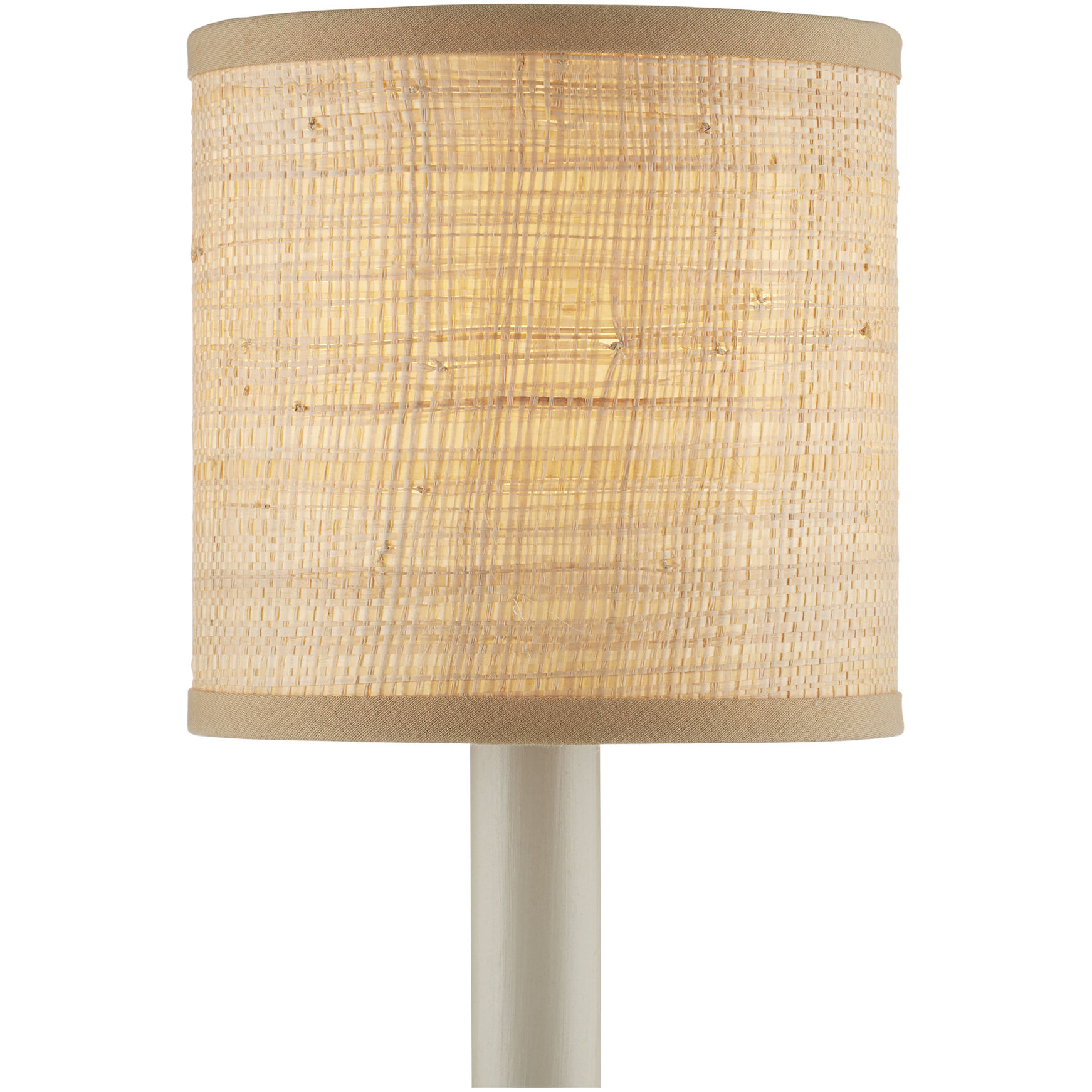Grasscloth Natural Drum Chandelier Shade