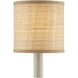 Grasscloth Natural Drum Chandelier Shade