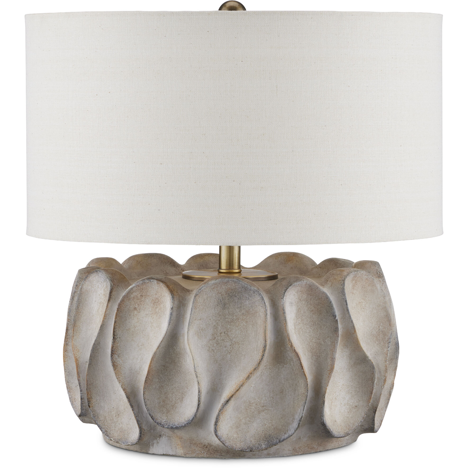 Weststrand 20.25 inch 100 watt Gray/Dark Gray/Brown/Light Antique Brass Table Lamp Portable Light