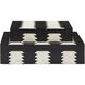 Arrow 12.25 inch Black/White/Natural Boxes, Set of 2