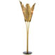 Tropical 83.5 inch 40 watt Vintage Brass/Black Floor Lamp Portable Light
