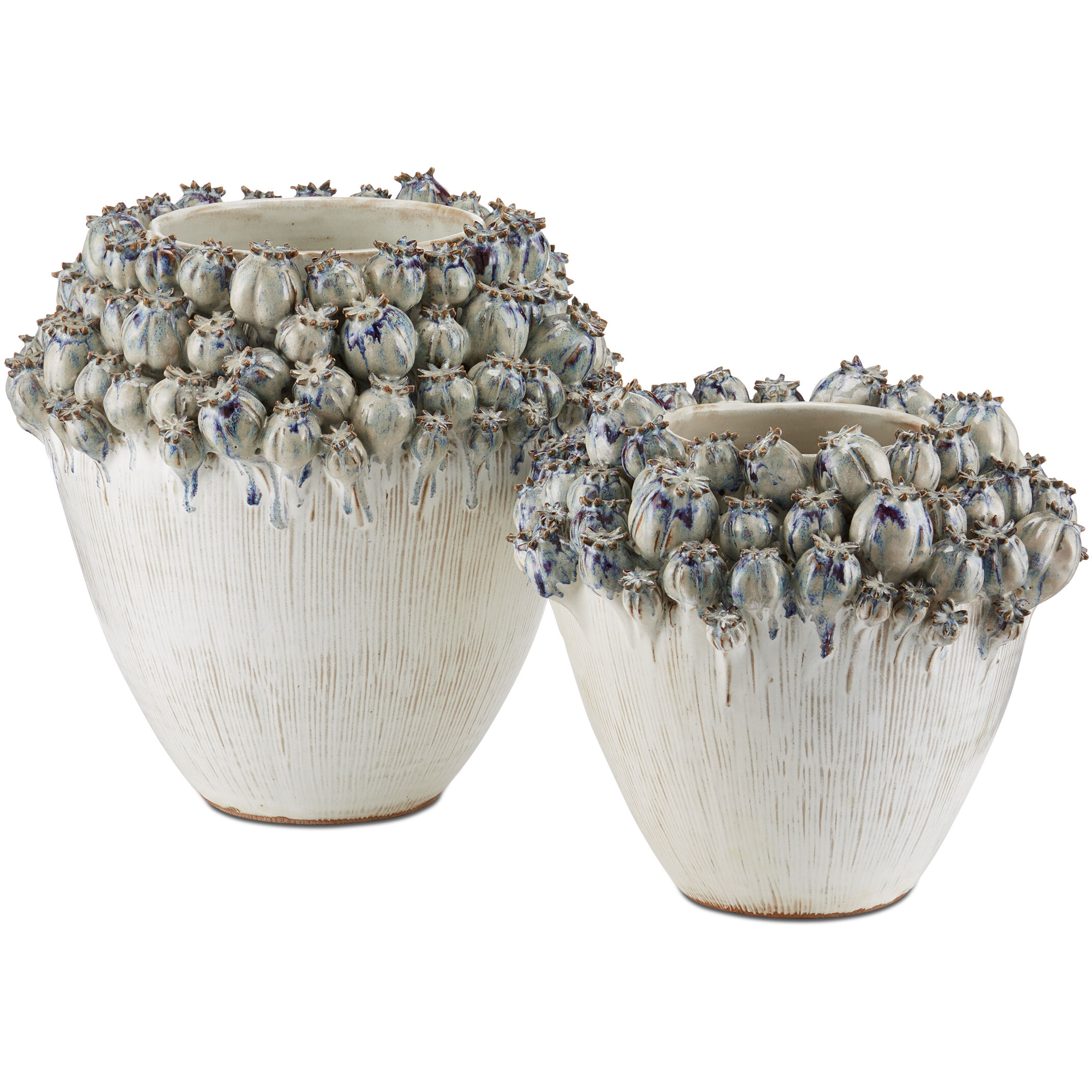 Poppy Pod Crown 12.25 X 11.25 inch Vase, Medium