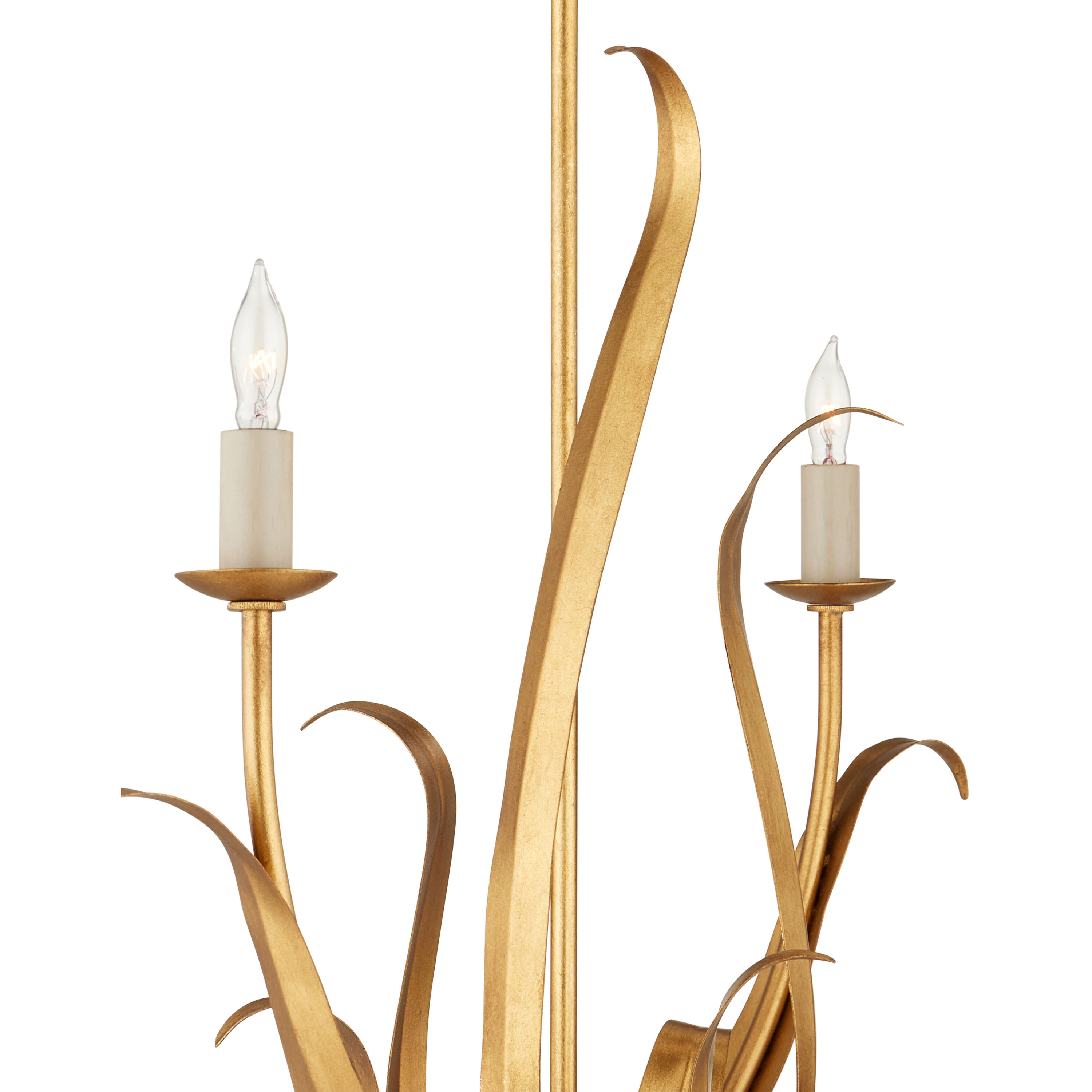 Menefee 6 Light 32 inch Antique Gold Leaf Chandelier Ceiling Light