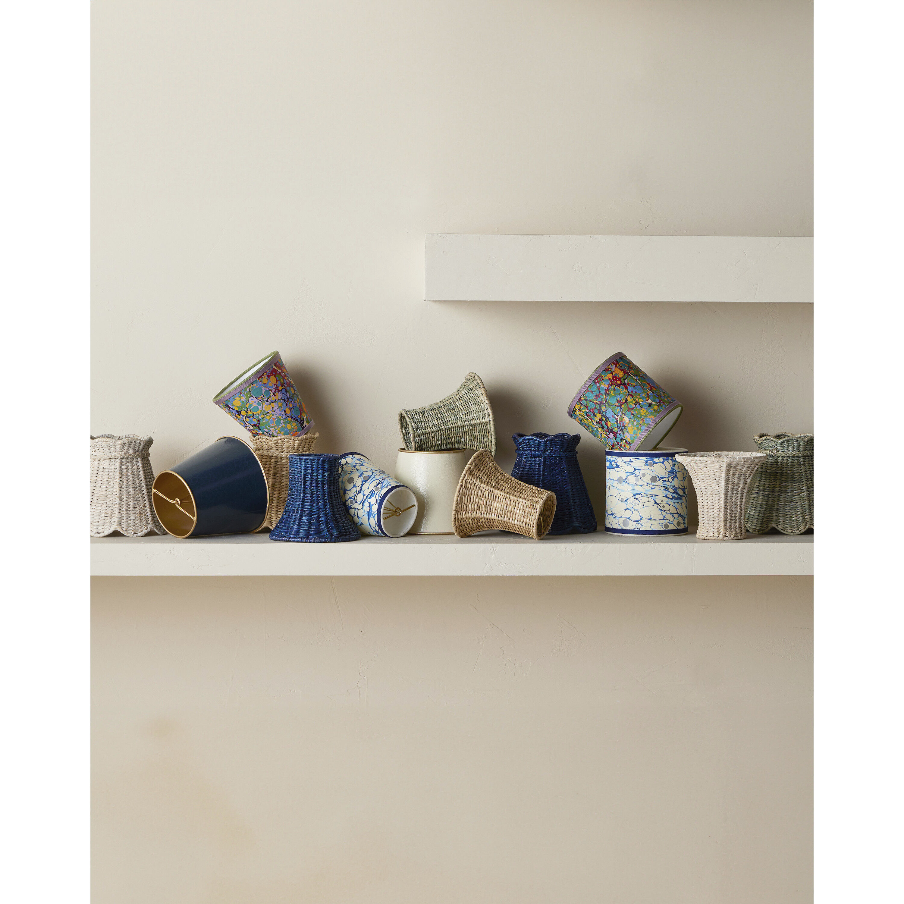 Marble Multicolor 5 inch Drum Chandelier Shade