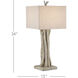 Driftwood 34 inch 150 watt Whitewashed Driftwood Table Lamp Portable Light