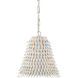 Overlay 1 Light 12.5 inch White Pendant Ceiling Light