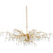 Forest Dawn 8 Light 60.25 inch Washed Lucerne Gold/Natural Chandelier Ceiling Light, Aviva Stanoff Collection