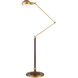 Libretto 63 inch 12 watt Antique Brass/Brownish Red Floor Lamp Portable Light