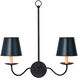 Tole Blue 6 inch Tapered Chandelier Shade