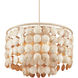 Buko 6 Light 31.5 inch Coco Cream Chandelier Ceiling Light