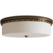 Barnabe 1 Light 18 inch White/Antique Brass/Polished Nickel Flush Mount Ceiling Light