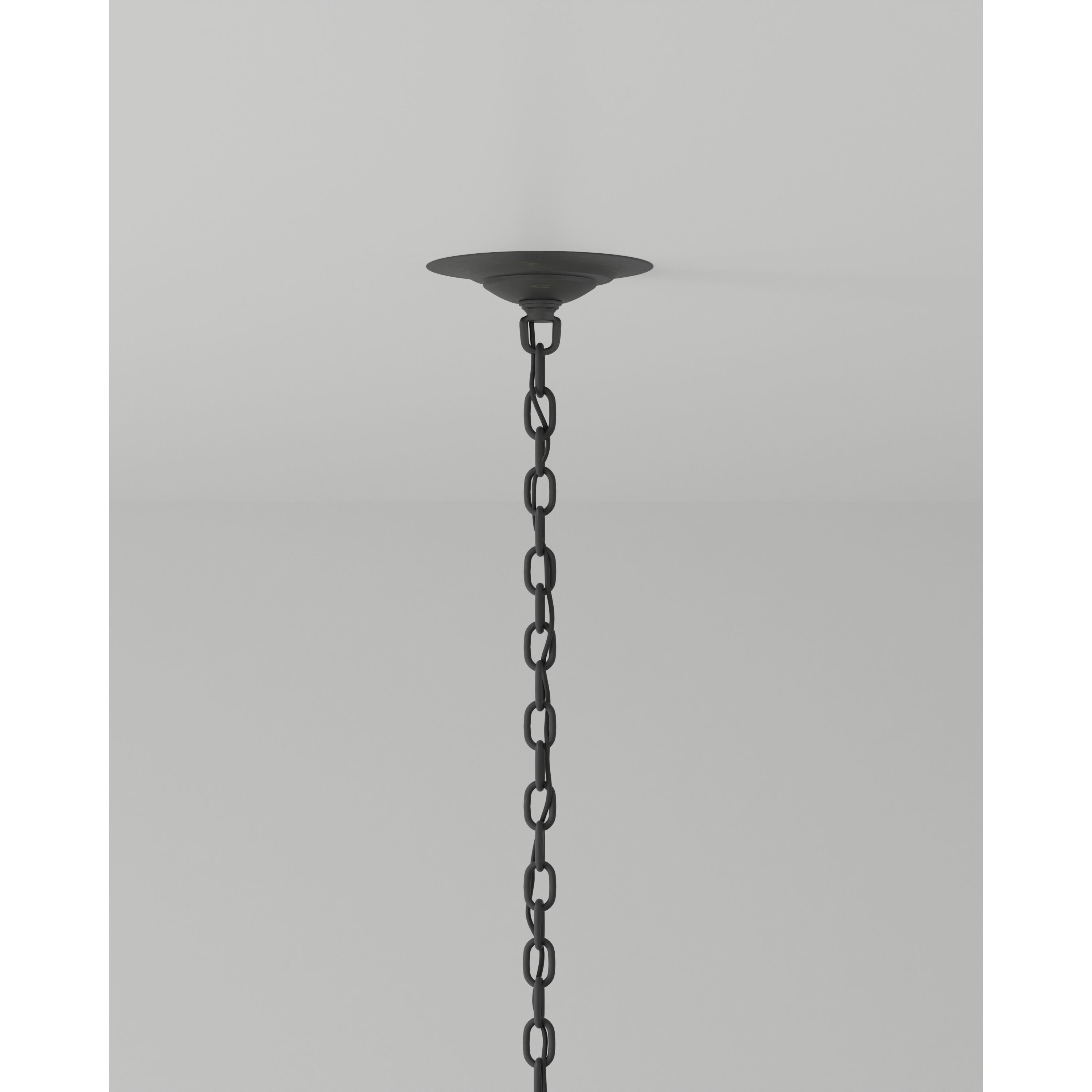 Shipwright 6 Light 38.5 inch French Black/Smokewood/Natural Abaca Rope Chandelier Ceiling Light