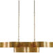 Grand Lotus 6 Light 50.5 inch Antique Gold Leaf Chandelier Ceiling Light