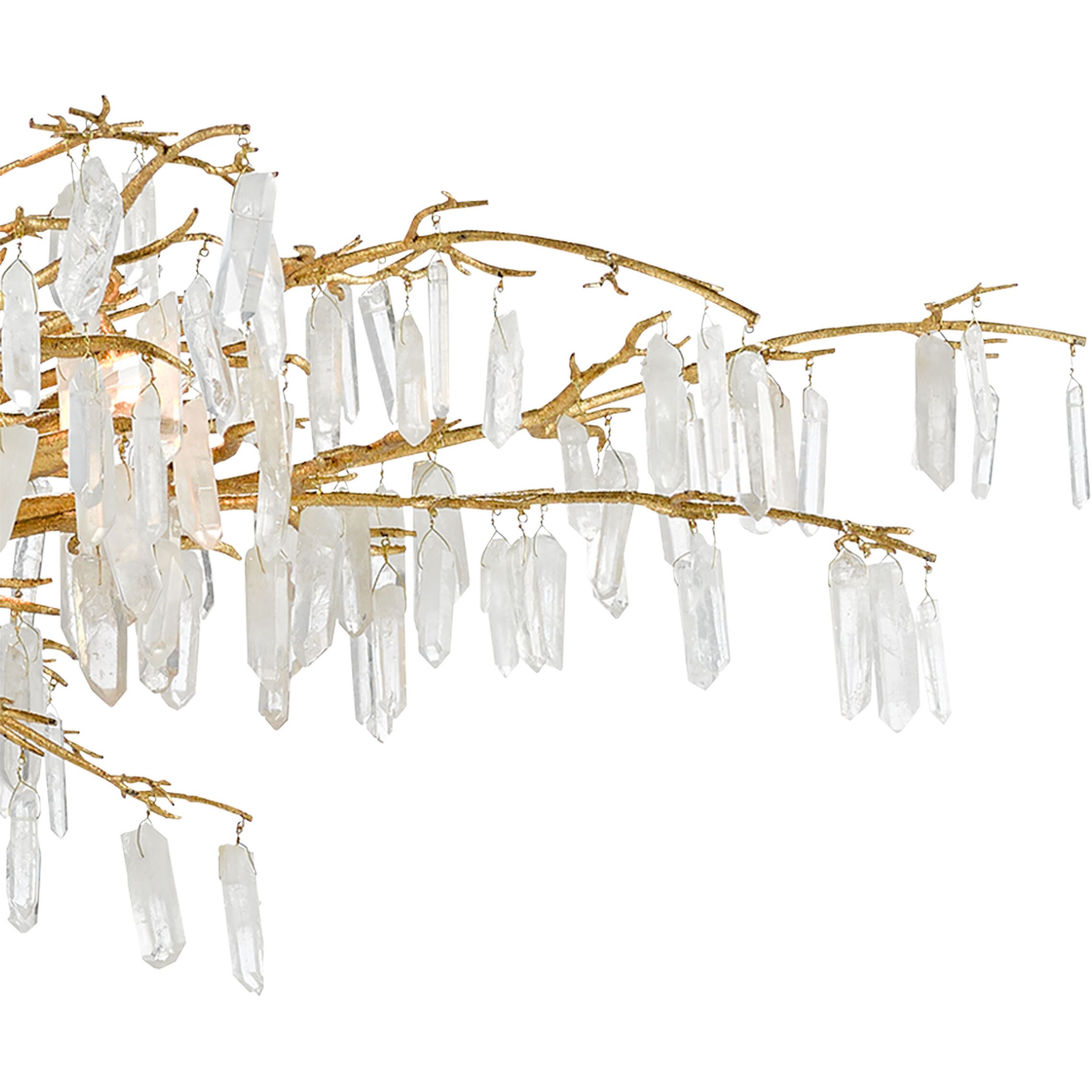 Forest Dawn 8 Light 60.25 inch Washed Lucerne Gold/Natural Chandelier Ceiling Light, Aviva Stanoff Collection