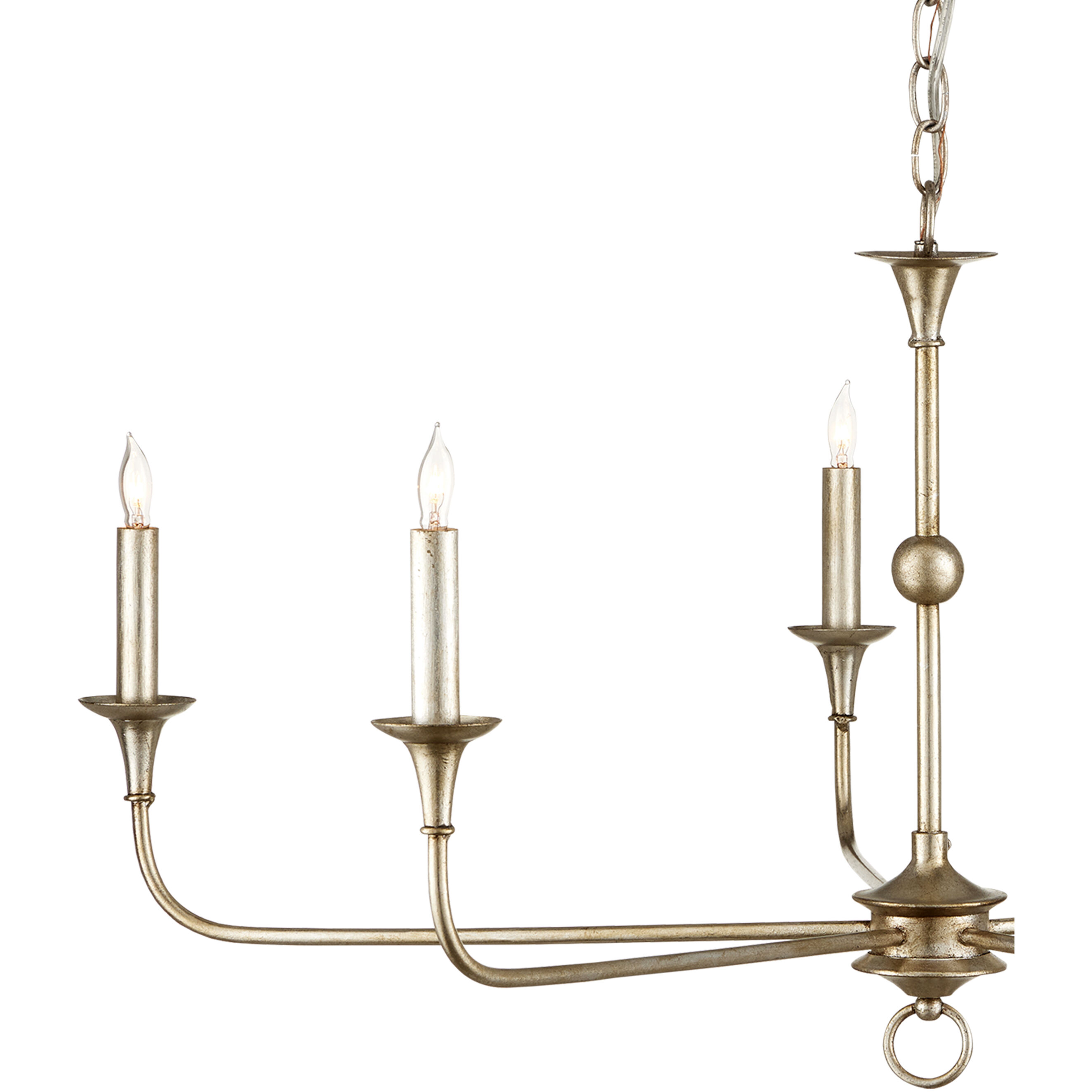 Nottaway 5 Light 36 inch Champagne Chandelier Ceiling Light, Small