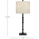 Lohn 29.5 inch 150 watt Mol&eacute; Black Table Lamp Portable Light