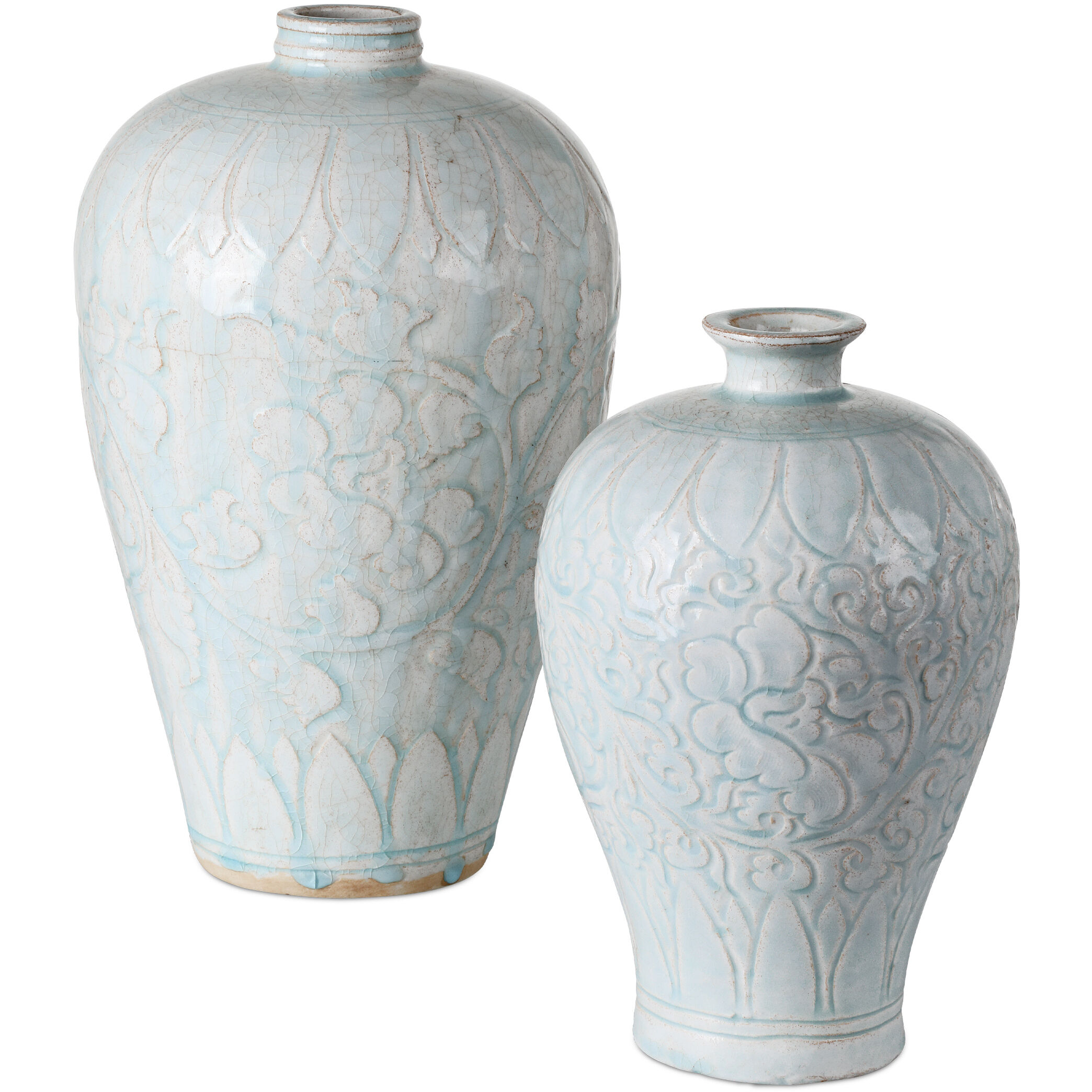 Nanjing 12 inch Vases, Set of 2