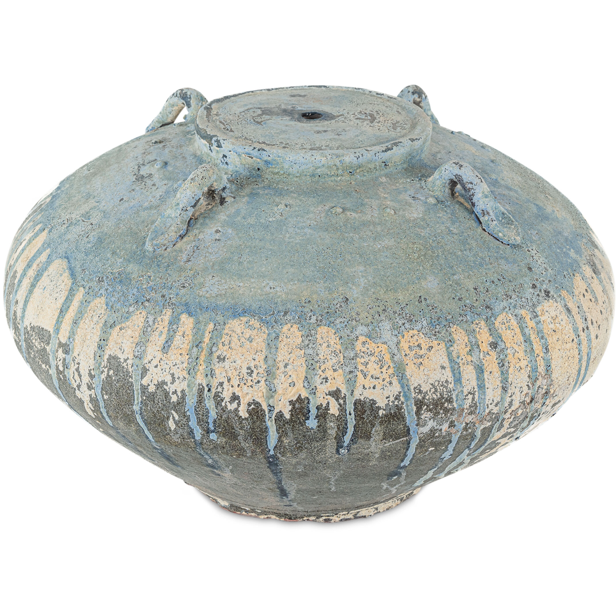 Catania 23 inch 60.00 watt Antique Blue Drip Table Lamp Portable Light