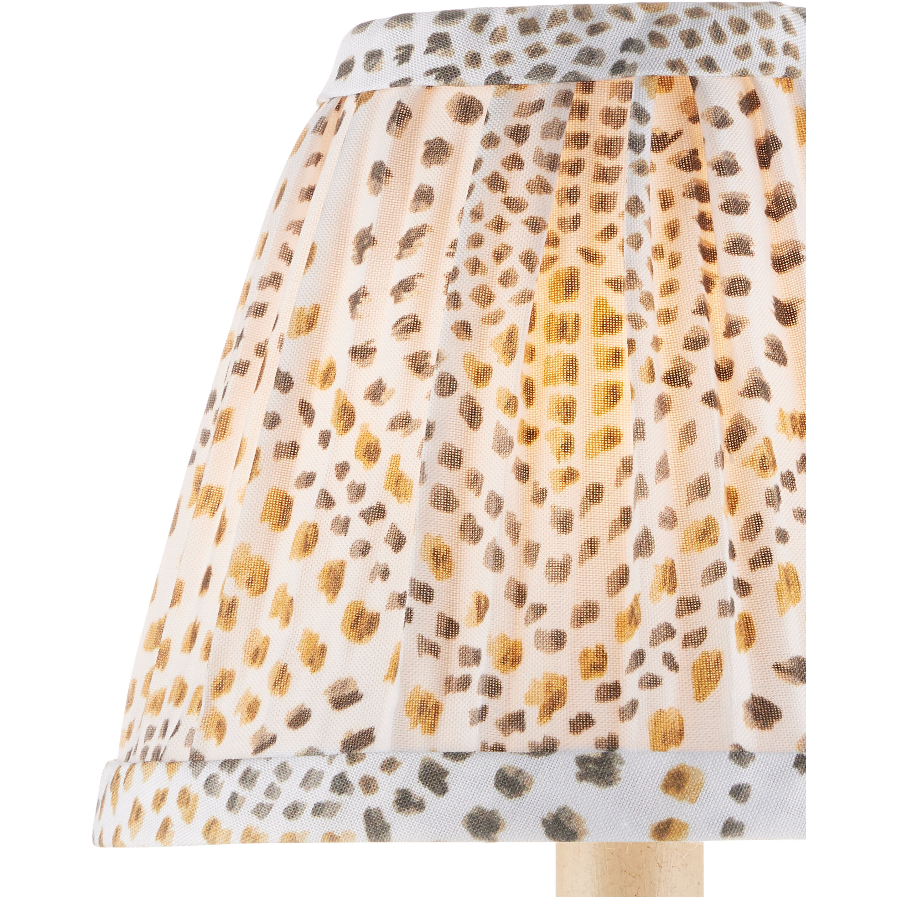 Lenore Gold/Brown/Ivory Tapered Chandelier Shade
