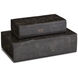 Black Bone 10.75 inch Black Boxes, Set of 2