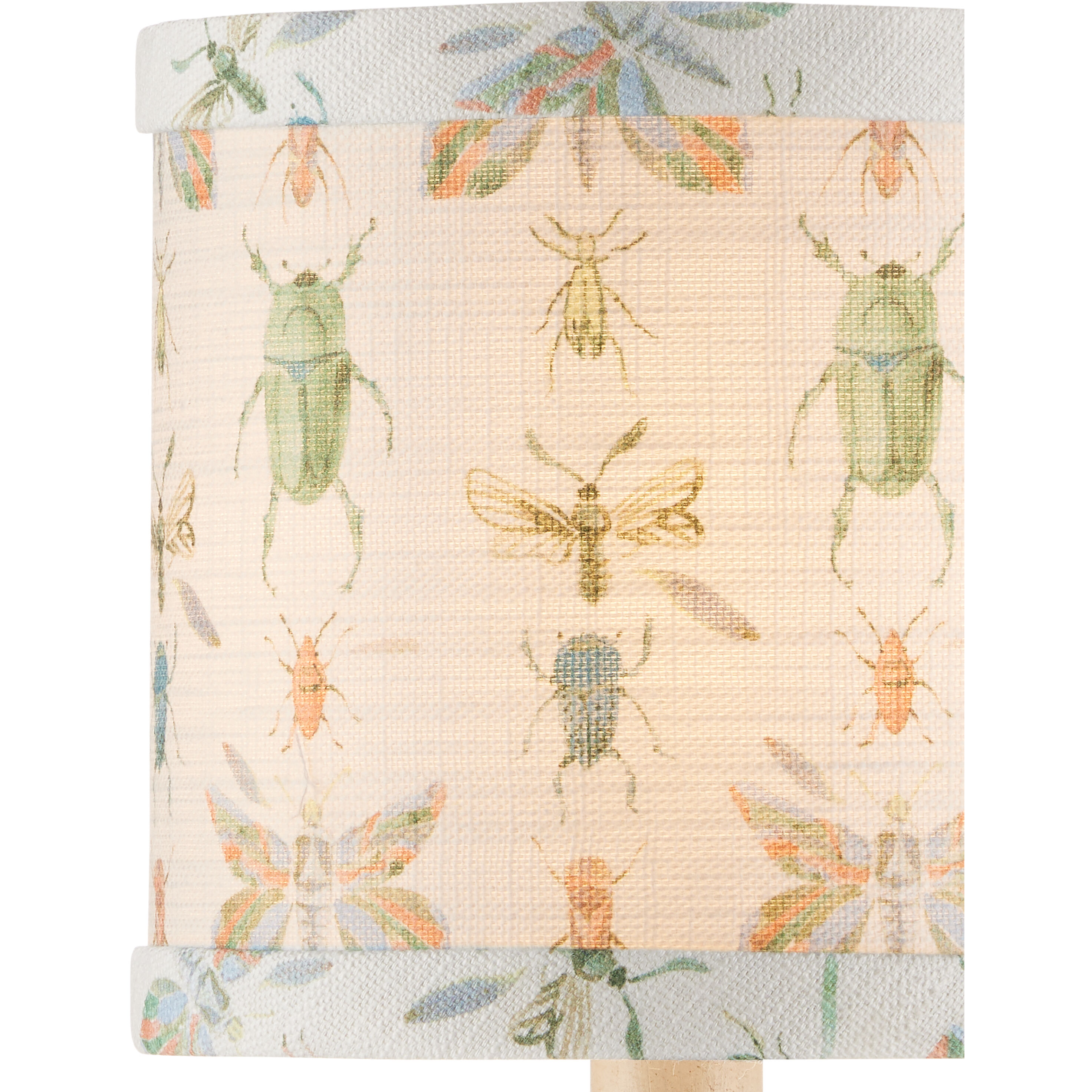 Bug Ivory/Green/Yellow/Blue/Orange Drum Chandelier Shade