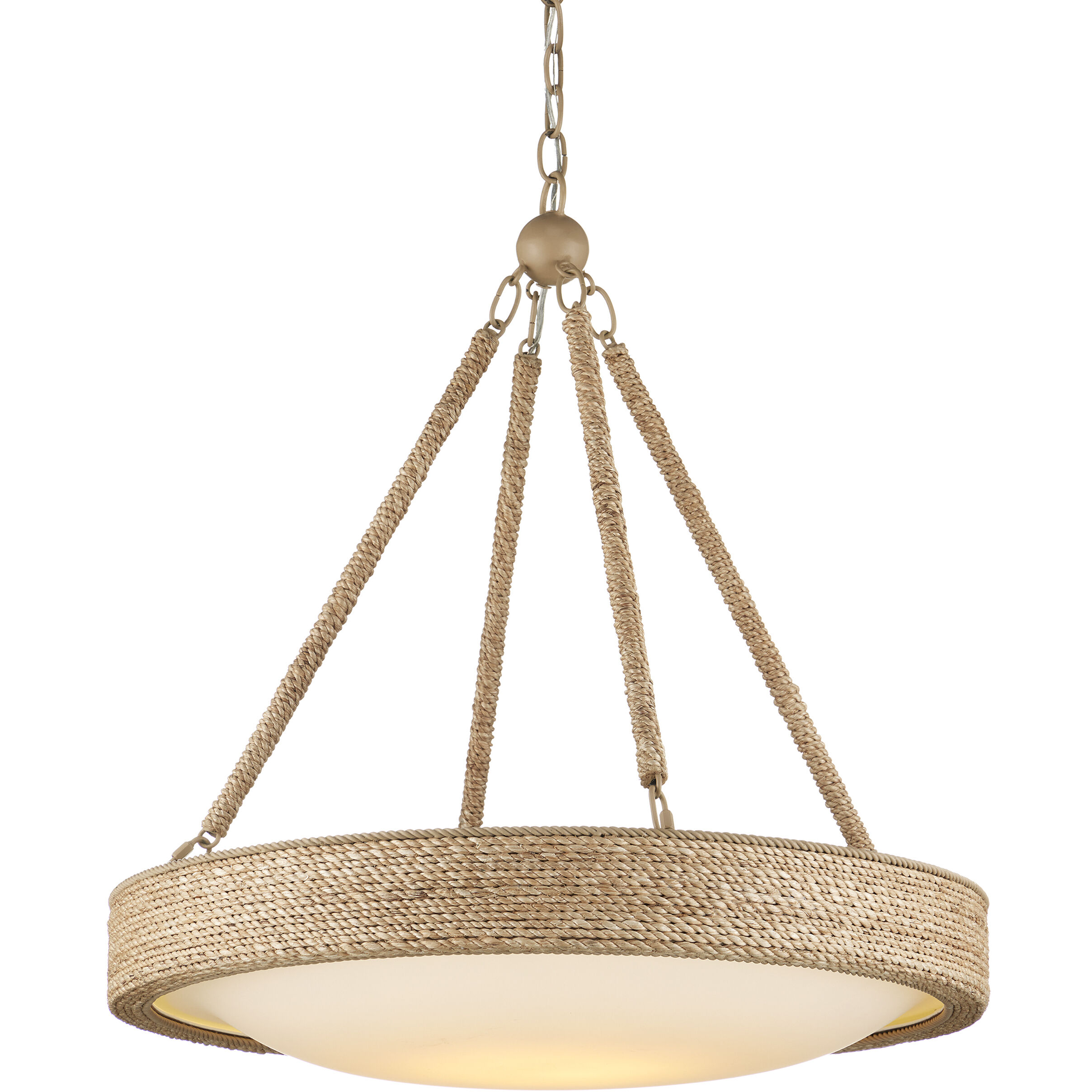 Hopscotch 1 Light 24 inch Natural/Frosted White/Beige/Sugar White Chandelier Ceiling Light