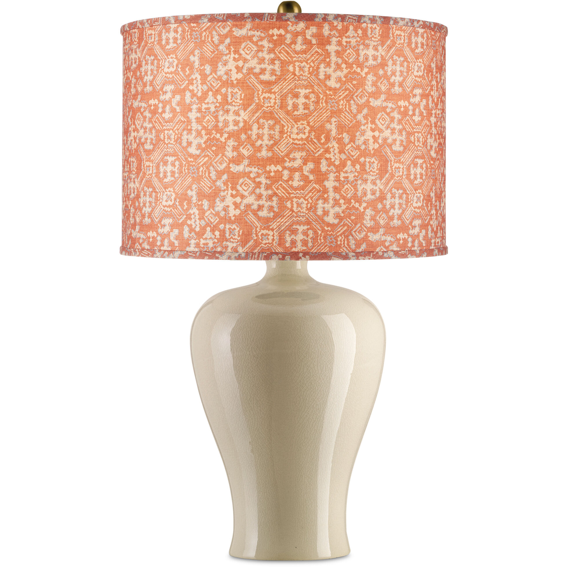 Nomad Terracotta/Ivory Drum Lamp Shade