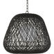 Osbert 1 Light 21.75 inch Black/Satin Black/White Pendant Ceiling Light