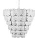 Tulum 8 Light 32 inch White/Sugar White Chandelier Ceiling Light, Marjorie Skouras Collection