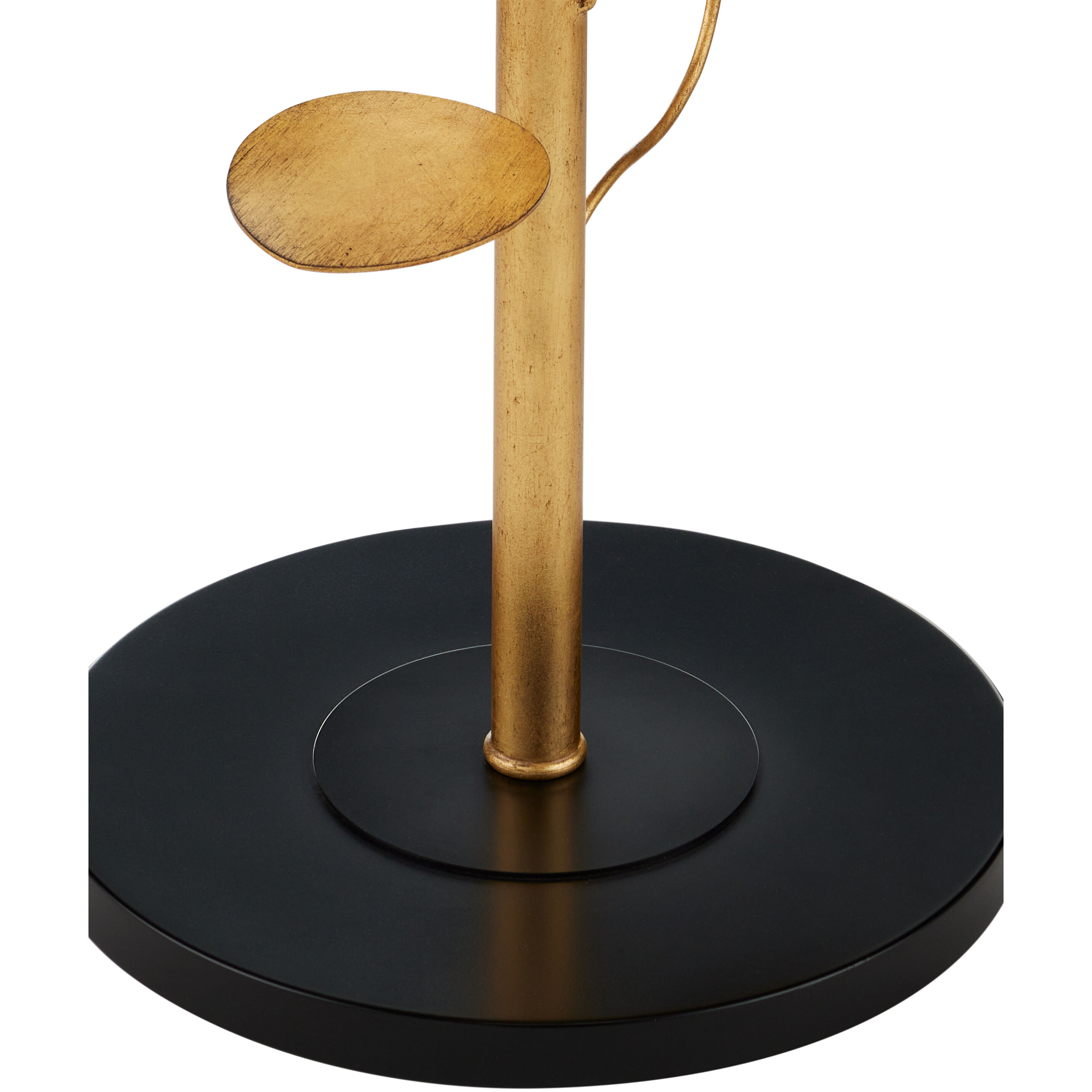 Vittoria 66.75 inch 150 watt Antique Gold Leaf Floor Lamp Portable Light