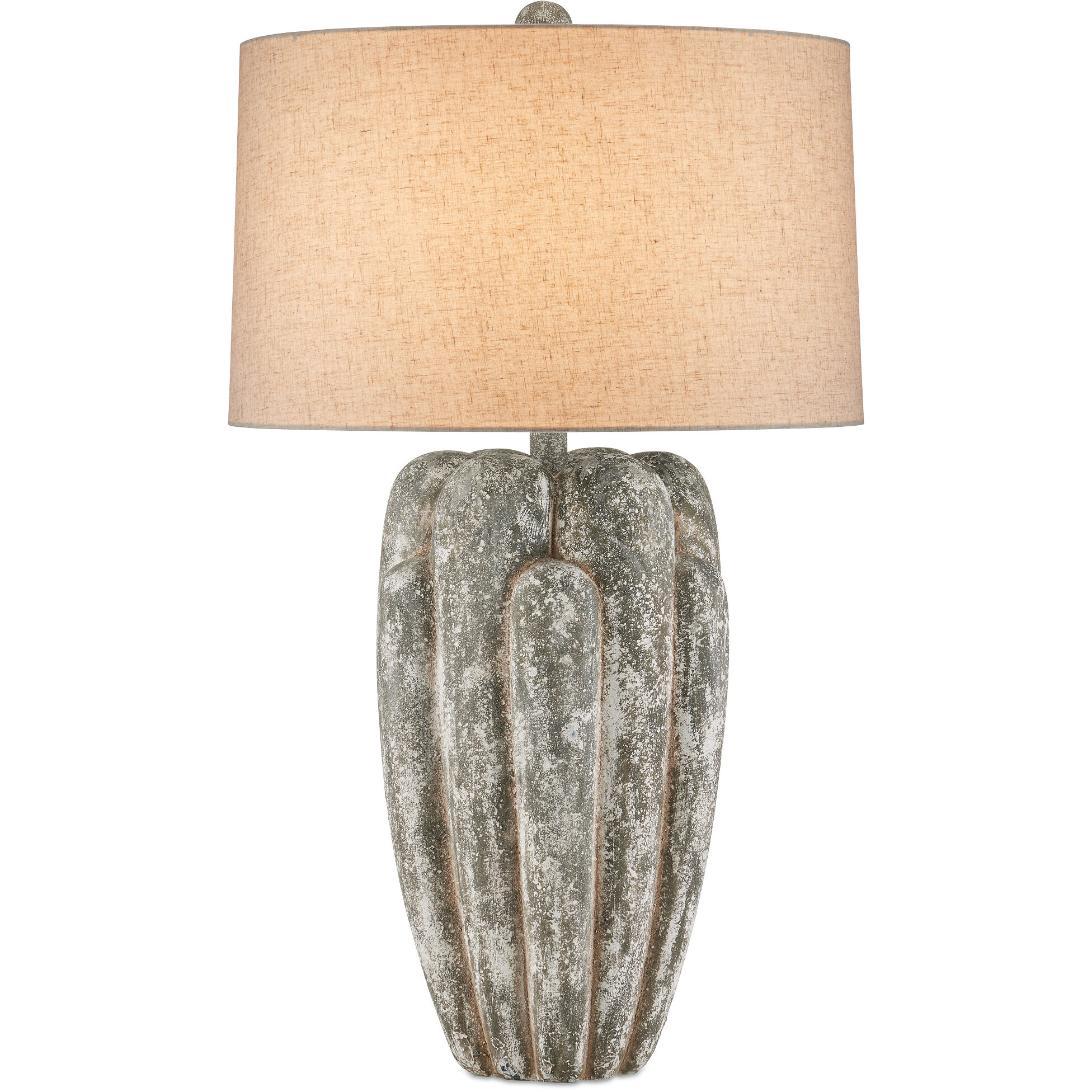 Buttress 35.5 inch 150 watt Dark Gray/White Texture Table Lamp Portable Light