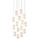 Escenia 15 Light 23 inch Natural/Painted Silver Multi-Drop Pendant Ceiling Light