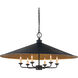 Brussels 6 Light 36 inch French Black/Contemporary Gold Pendant Ceiling Light