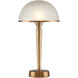 Gatsby 14.5 inch 9 watt Antique Brass/Frosted Table Lamp Portable Light