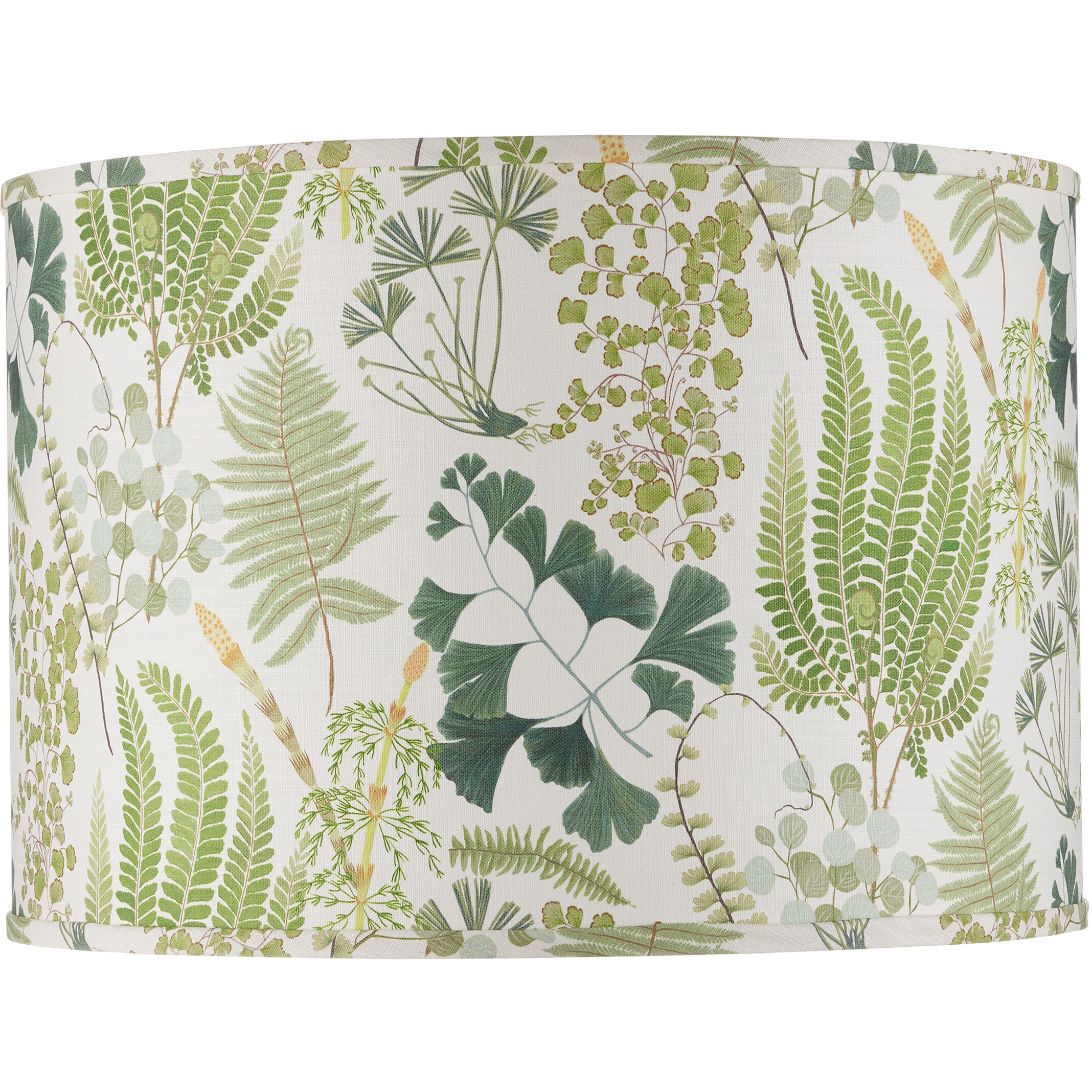 Theodora Green/Ivory Drum Lamp Shade
