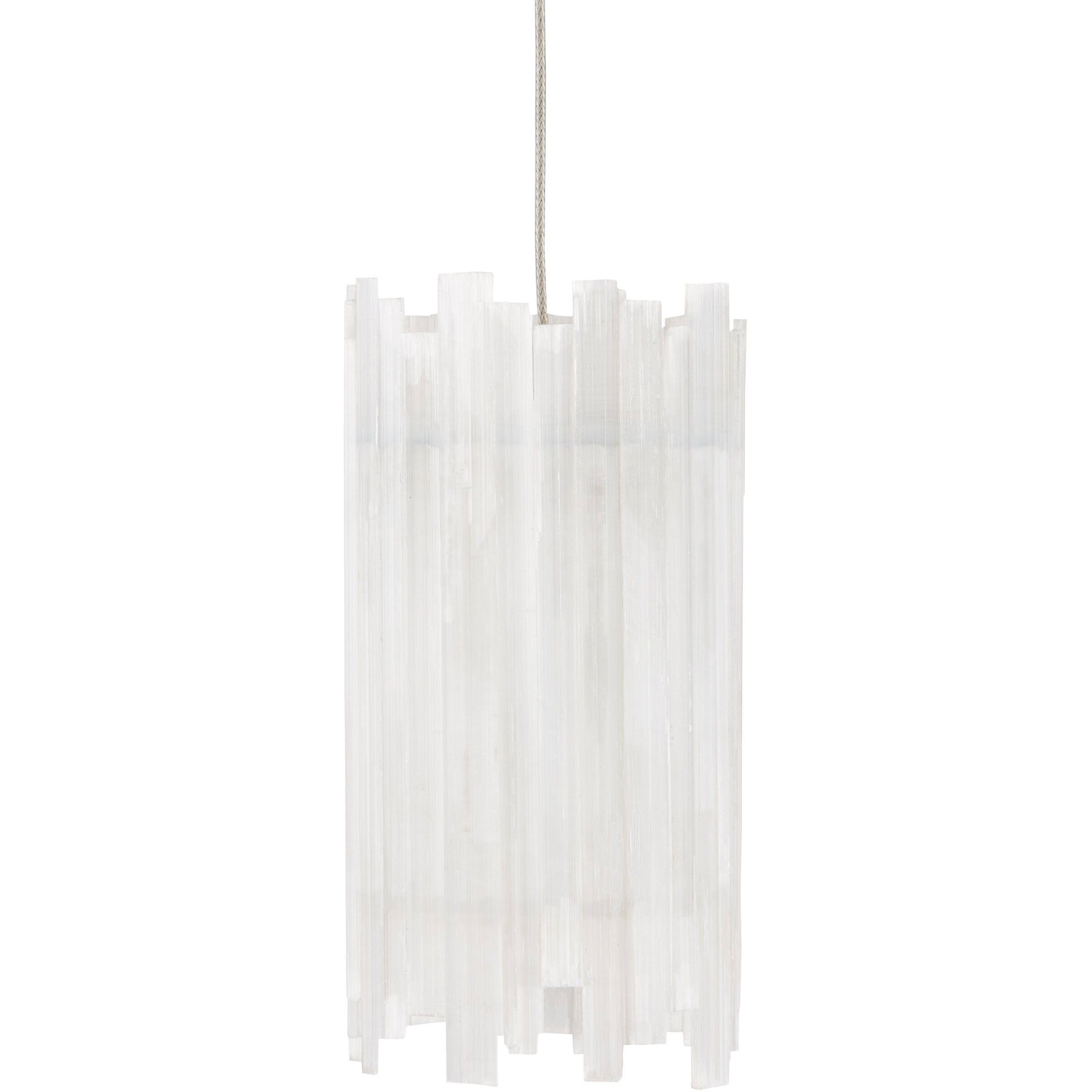 Escenia 7 Light 58 inch Frosted and Silver Multi-Drop Pendant Ceiling Light