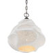 Wintershall 1 Light 14.25 inch White/Antique Brushed Nickel Pendant Ceiling Light