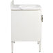 Briallen 30 X 34.25 inch Cerused White/Natural/White/Polished Brass Vanity with Undermount Sink