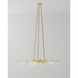 Forest Light 10 Light 62 inch Washed Lucerne Gold/Natural Chandelier Ceiling Light, Aviva Stanoff Collection