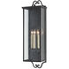 Giatti 3 Light 35.5 inch Midnight Outdoor Wall Sconce, Large