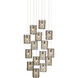 Regatta 15 Light 23 inch Cupertino and Silver Multi-Drop Pendant Ceiling Light